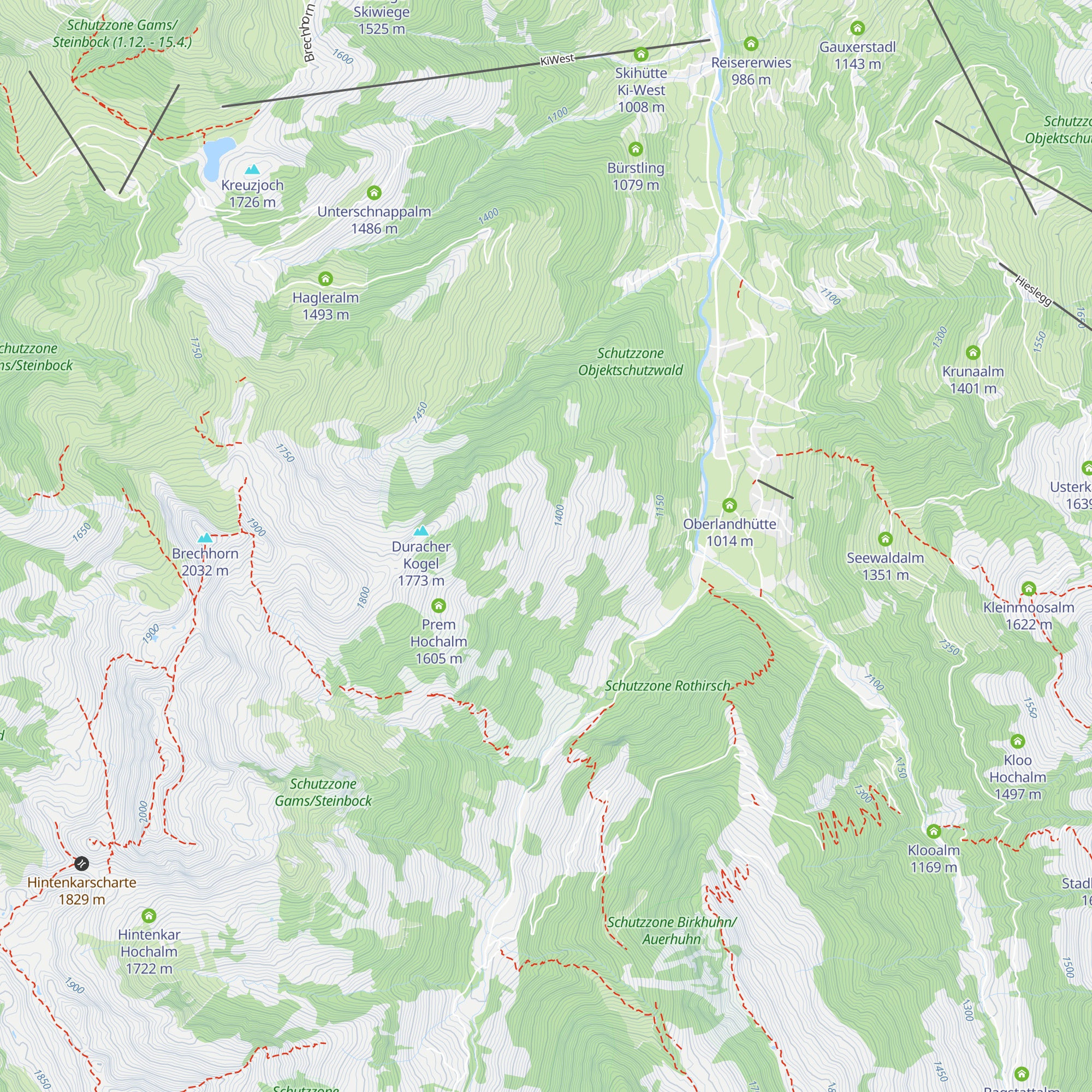 Durachalm map