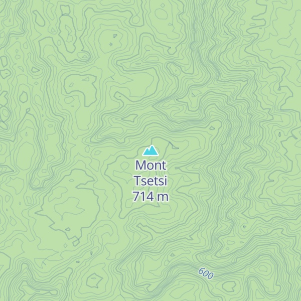 Map of Mont Tsetsi