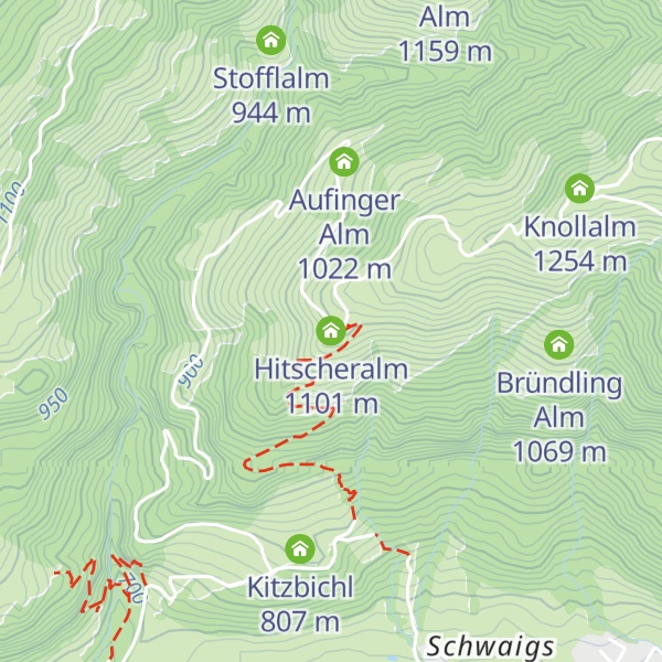 Map of Hitscheralm