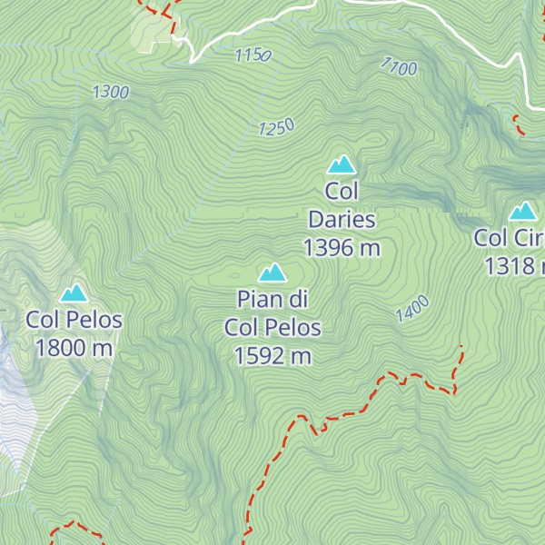 Map of Pian di Col Pelos