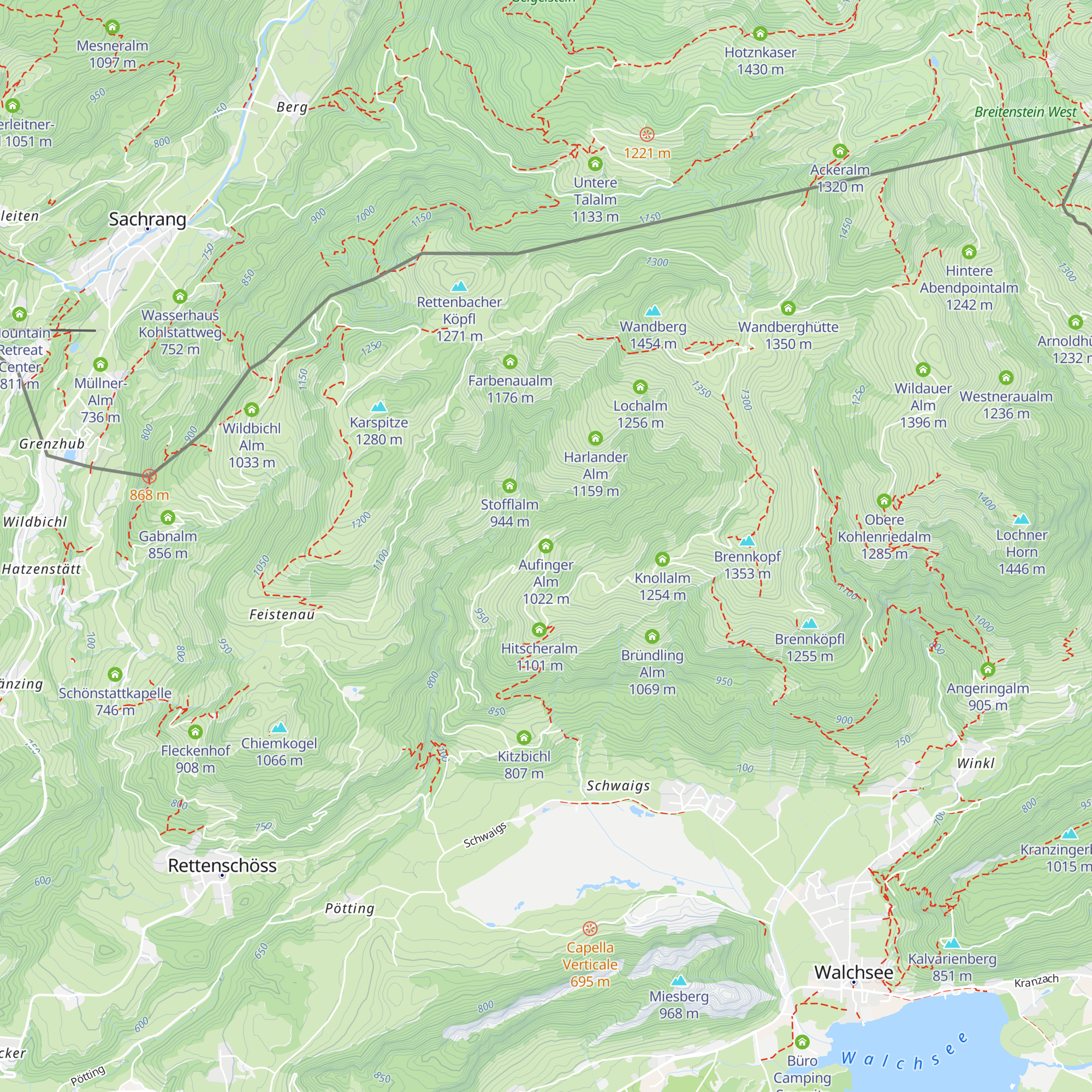 Aufinger Alm map
