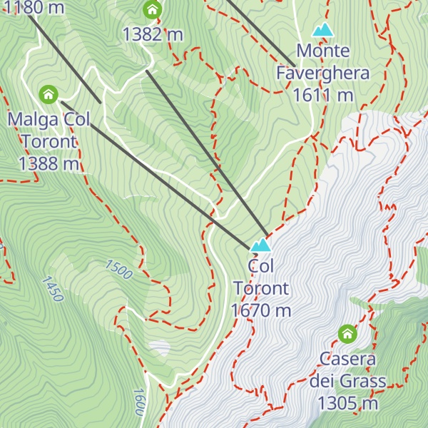Map of Rifugio Bristot