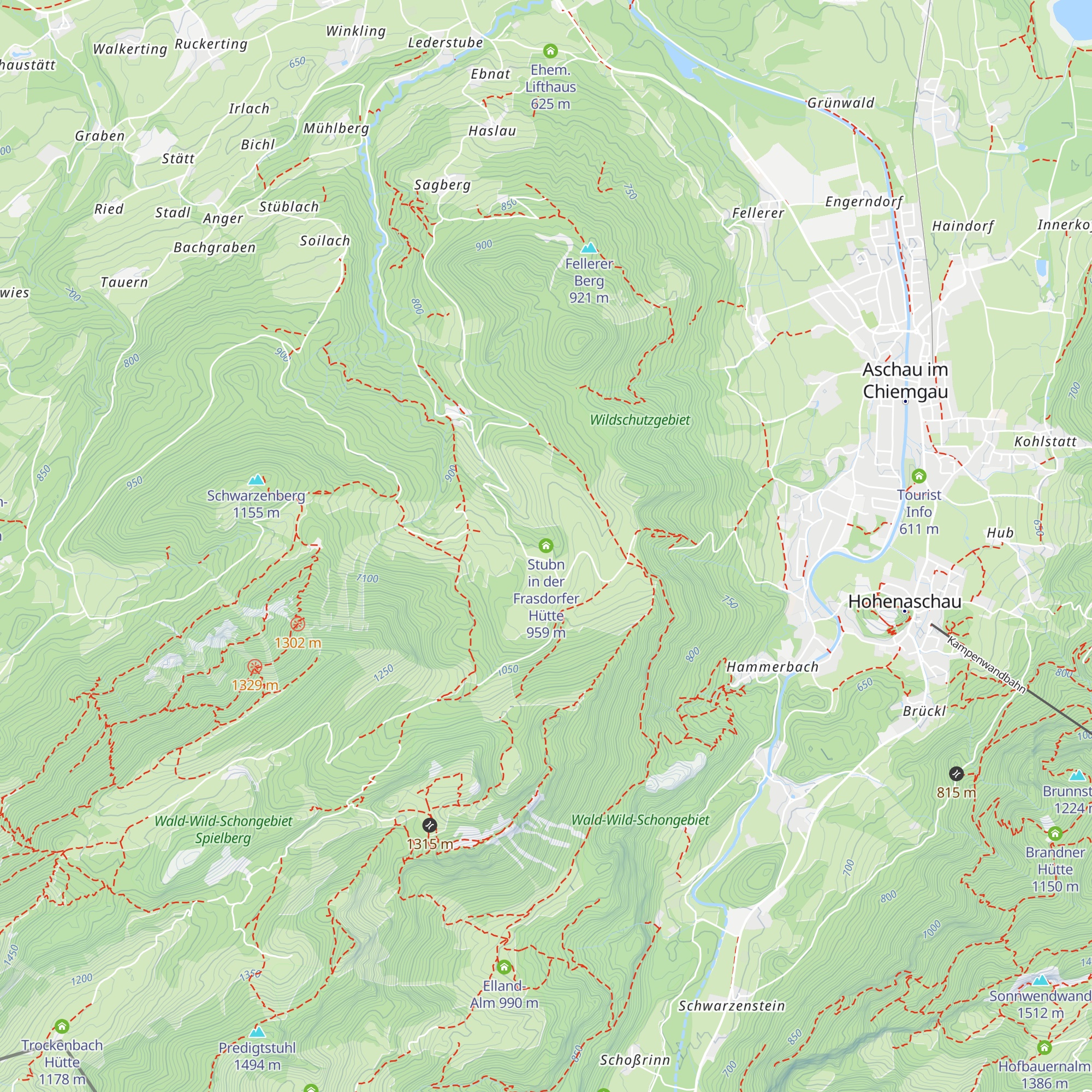 Frasdorfer Hütte map