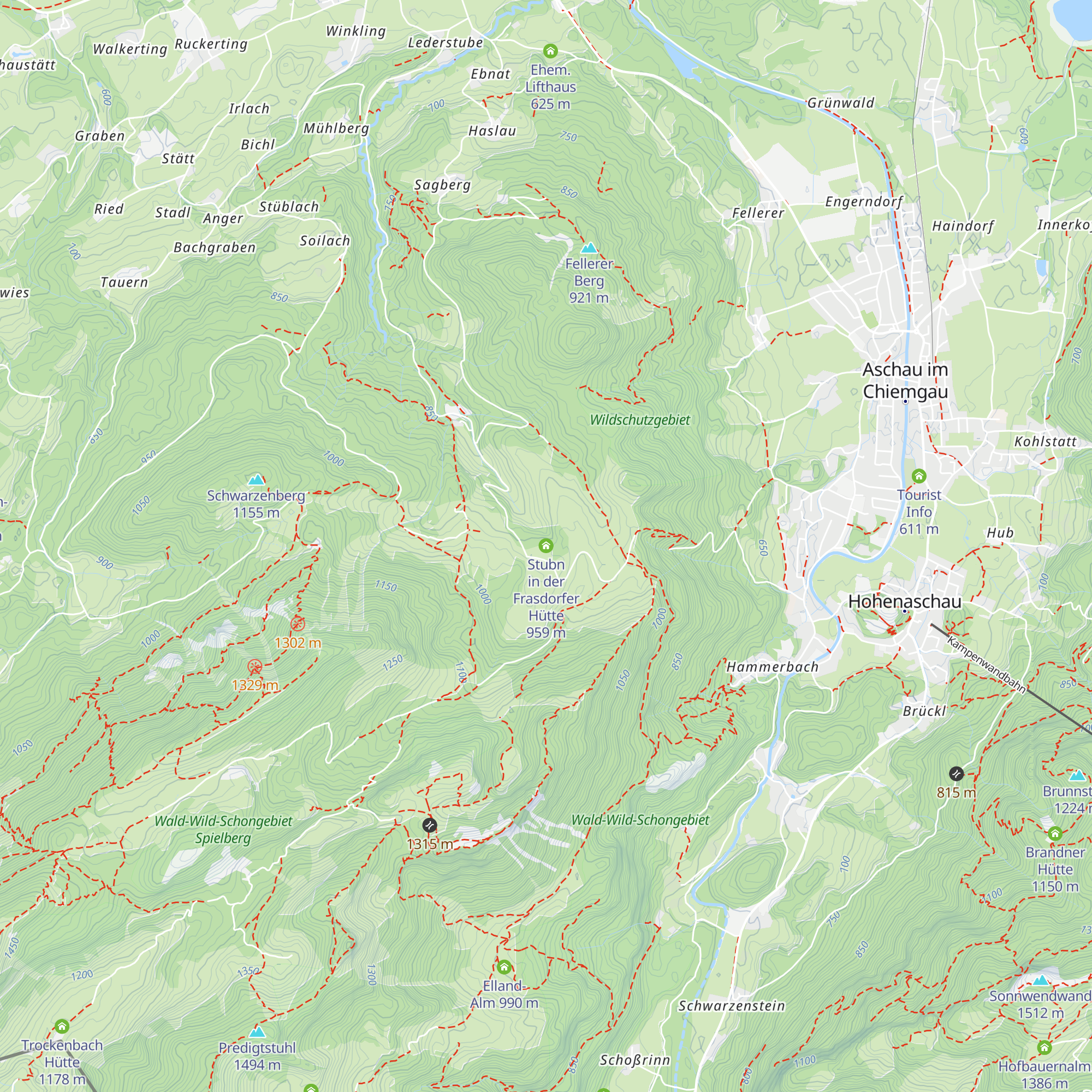 Frasdorfer Hütte map
