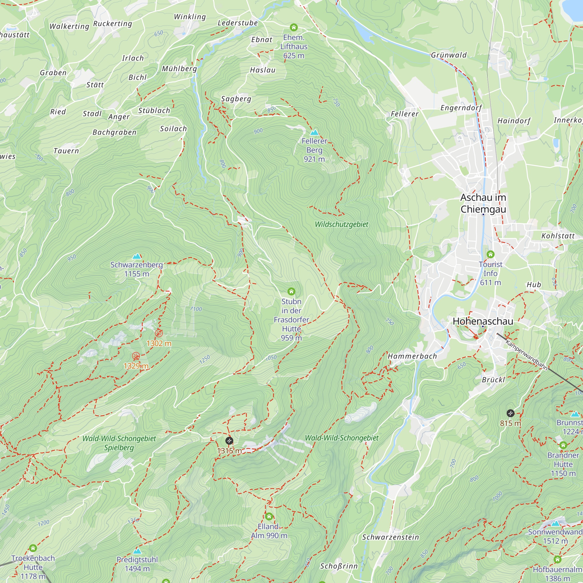 Stubn in der Frasdorfer Hütte map
