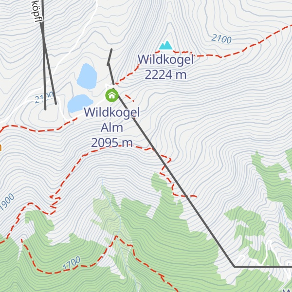Map of Wildkogel Haus