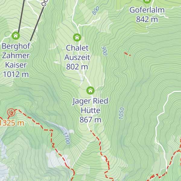 Map of Jager Ried Hütte