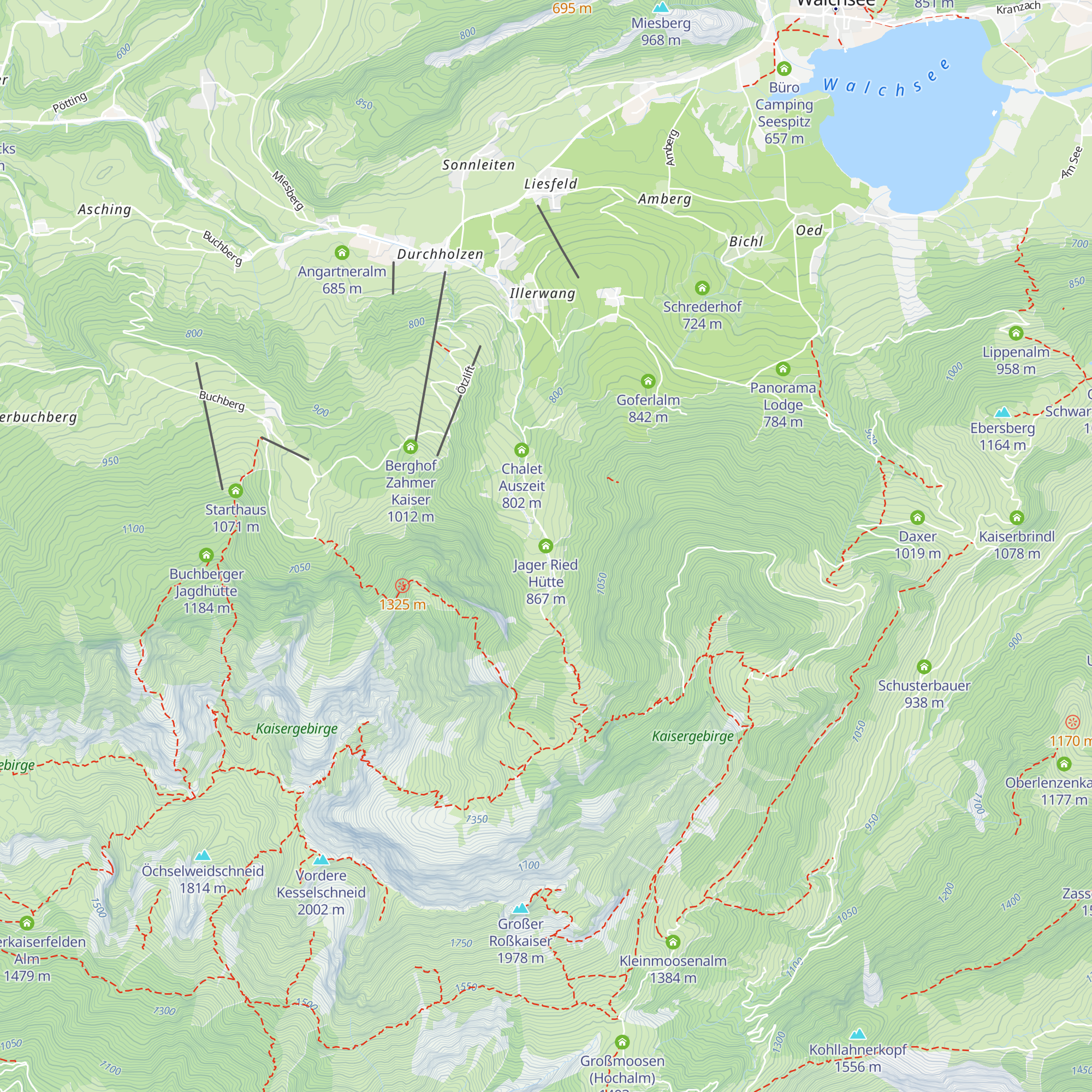 Jager Ried Hütte map