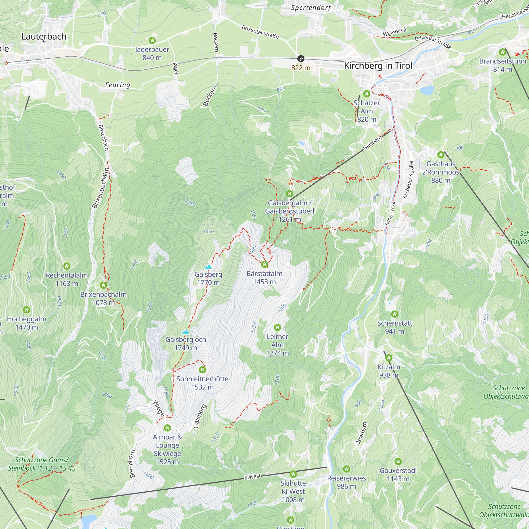Bärstättalm map