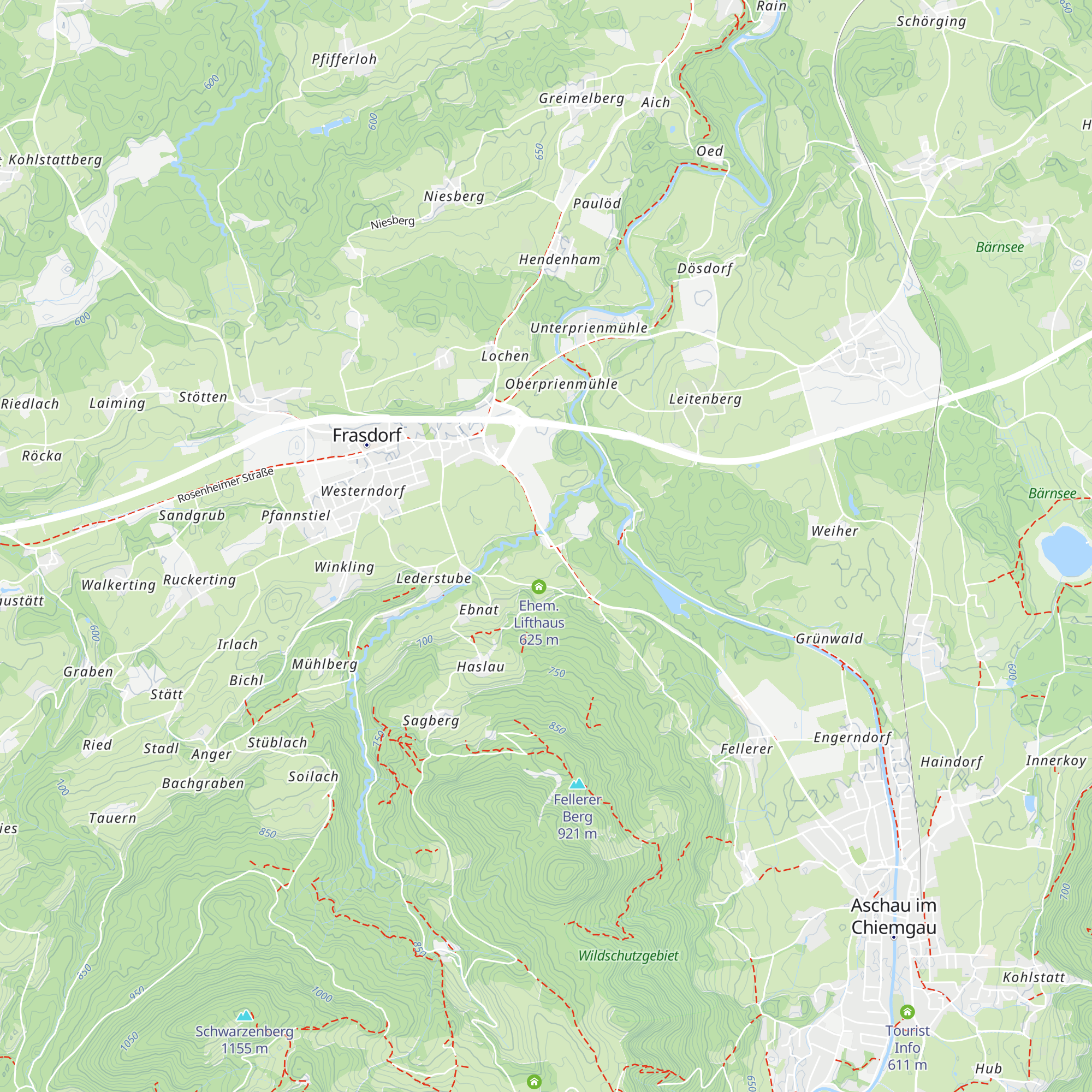 Lehrbienenstand Frasdorf Aschau map