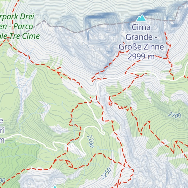 Map of Rifugio Auronzo