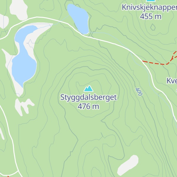 Map of Styggdalsberget