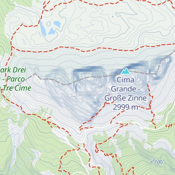 Map of Croda degli Alpini