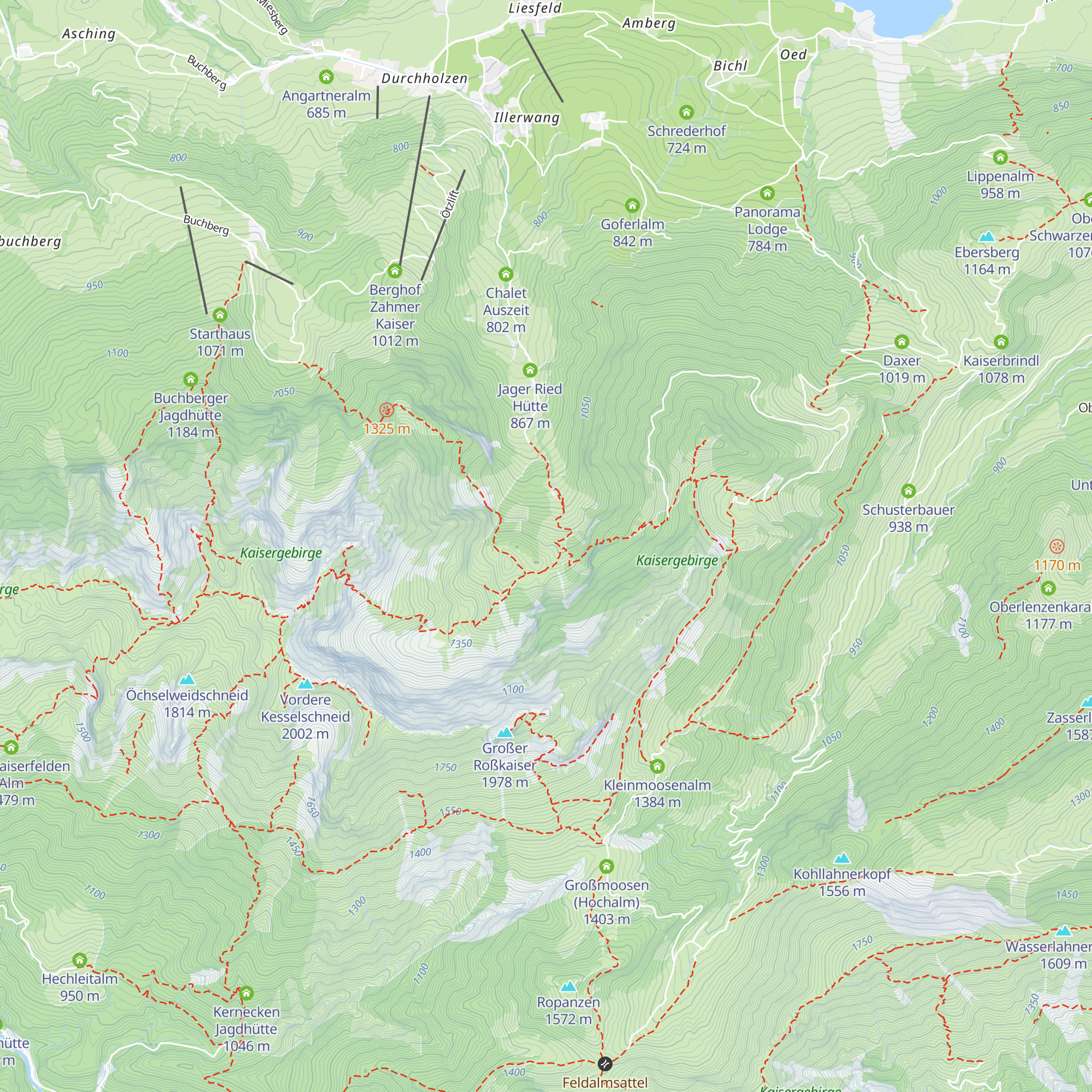 Holzlege der Winkelalm map
