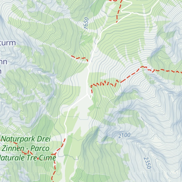 Map of Dreischusterhütte - Rifugio Tre Scarperi