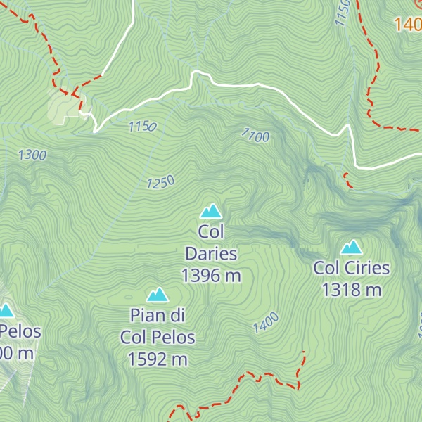 Map of Col Daries