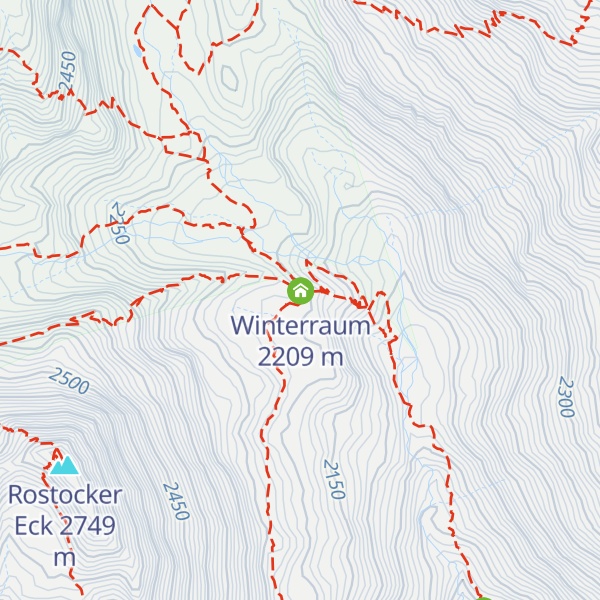 Map of Essener-Rostocker Hütte