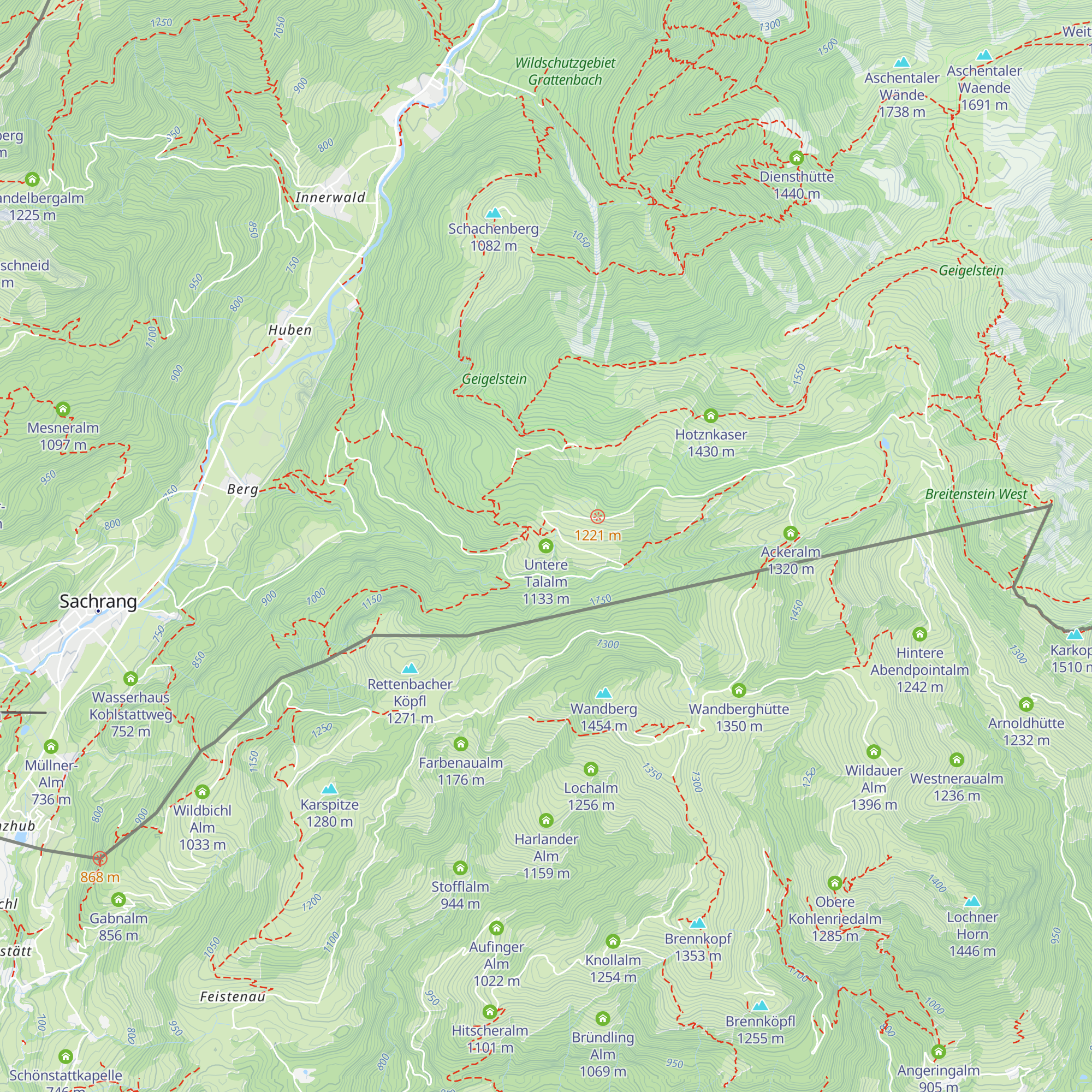 Untere Talalm map