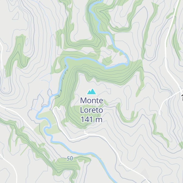 Map of Monte Loreto