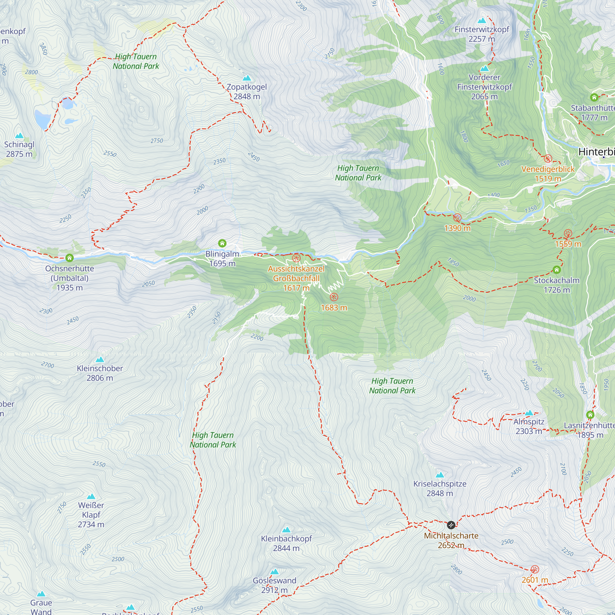 Stürmitzalm map