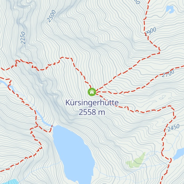 Map of Kürsingerhütte