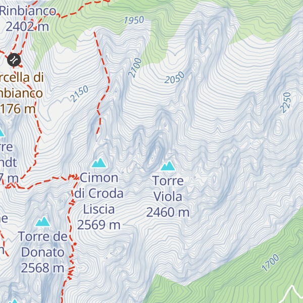 Map of Torre Siorpaes