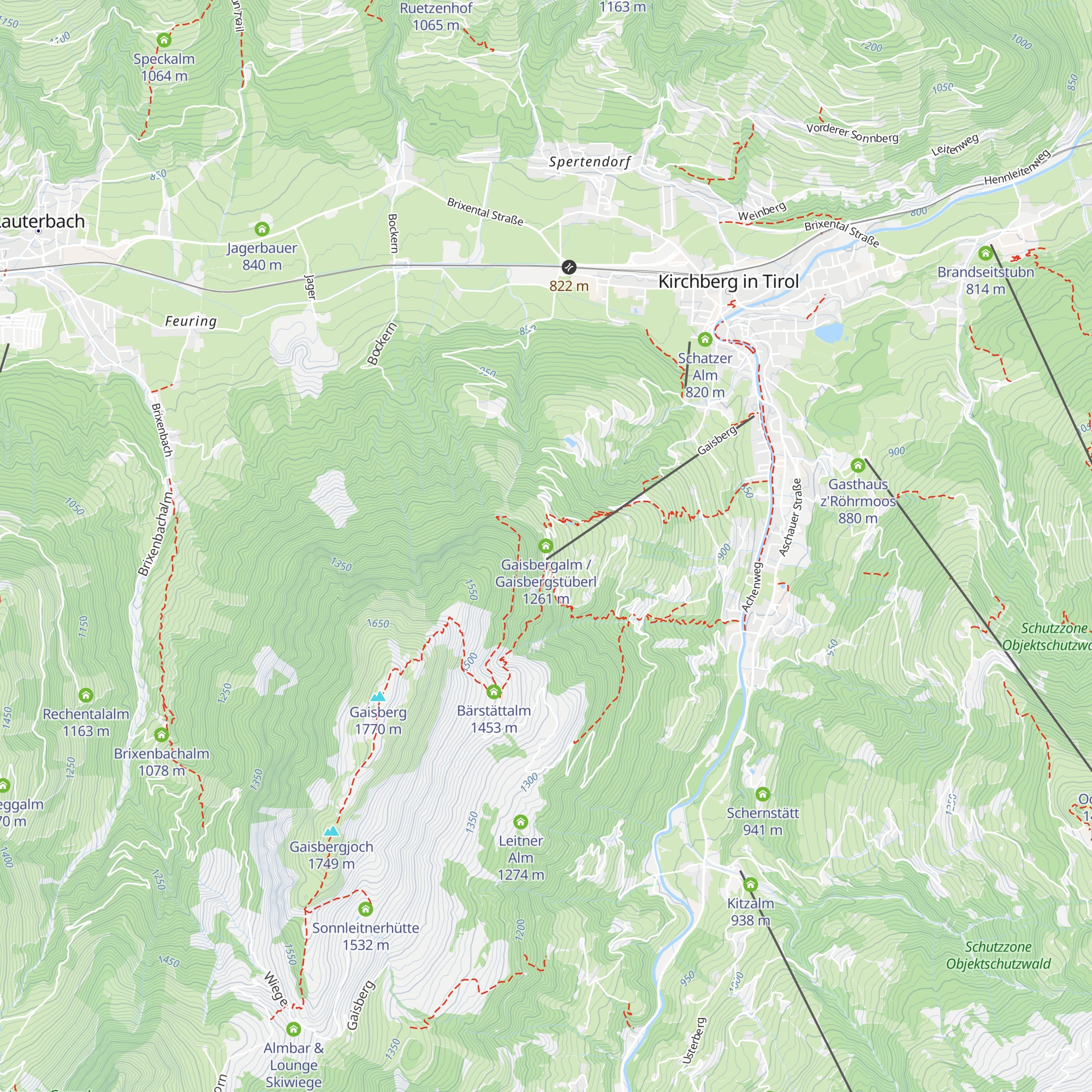 Gaisbergalm / Gaisbergstüberl map