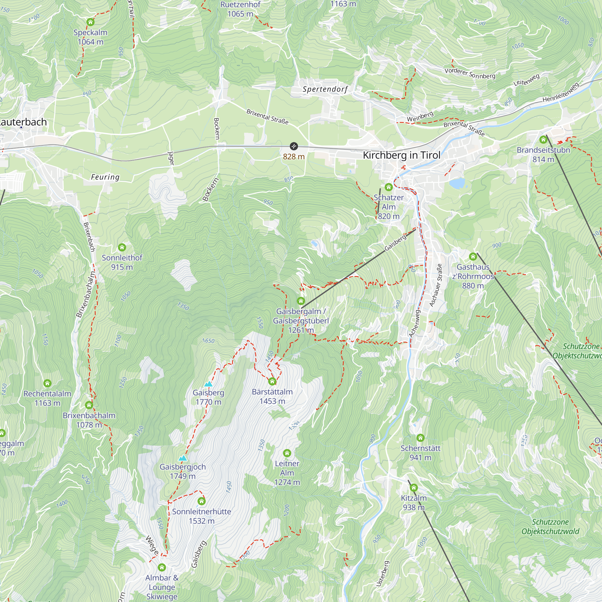 Gaisbergalm / Gaisbergstüberl map