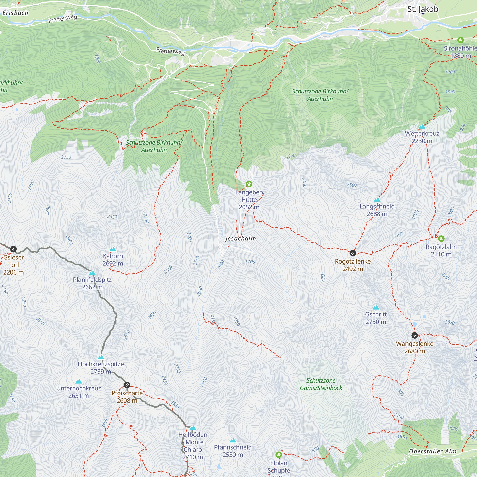 Jesachalm map