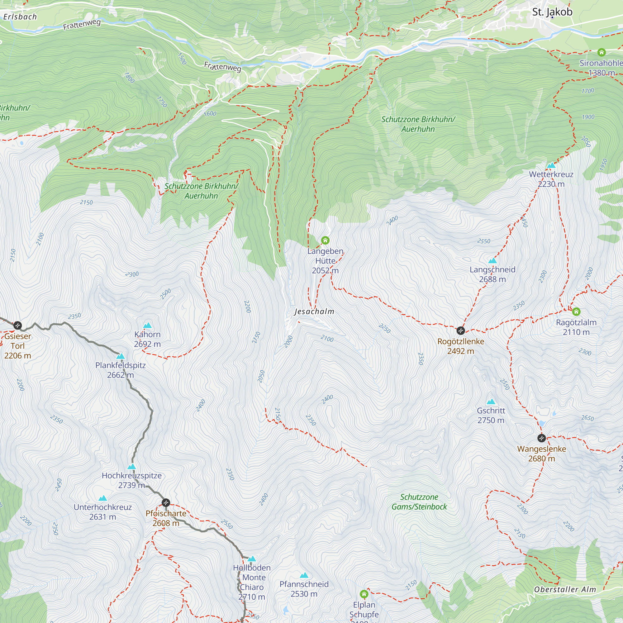 Jesachalm map