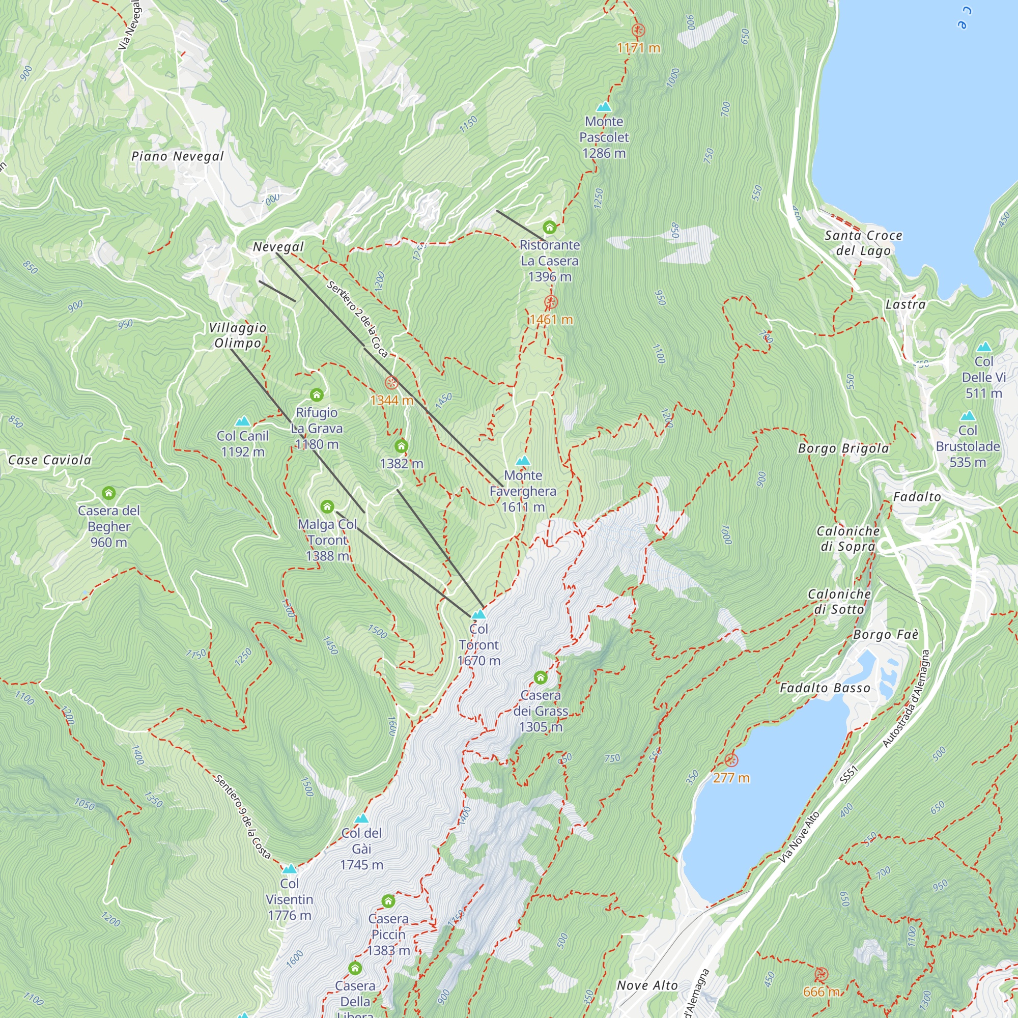 Ex Rifugio Brigata Alpina Cadore map