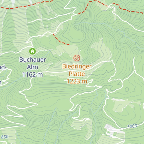 Map of Biedringer Alm
