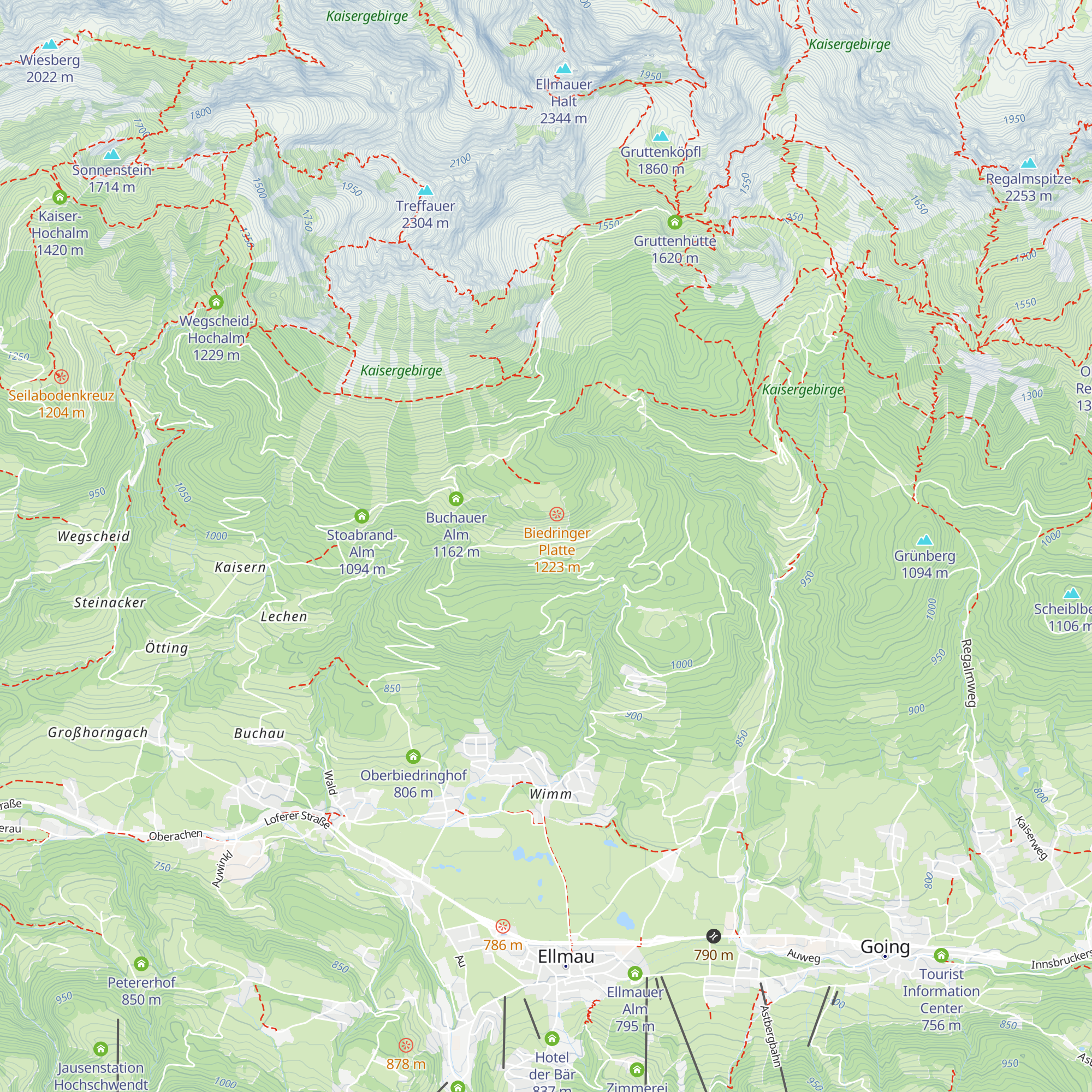 Biedringer Alm map