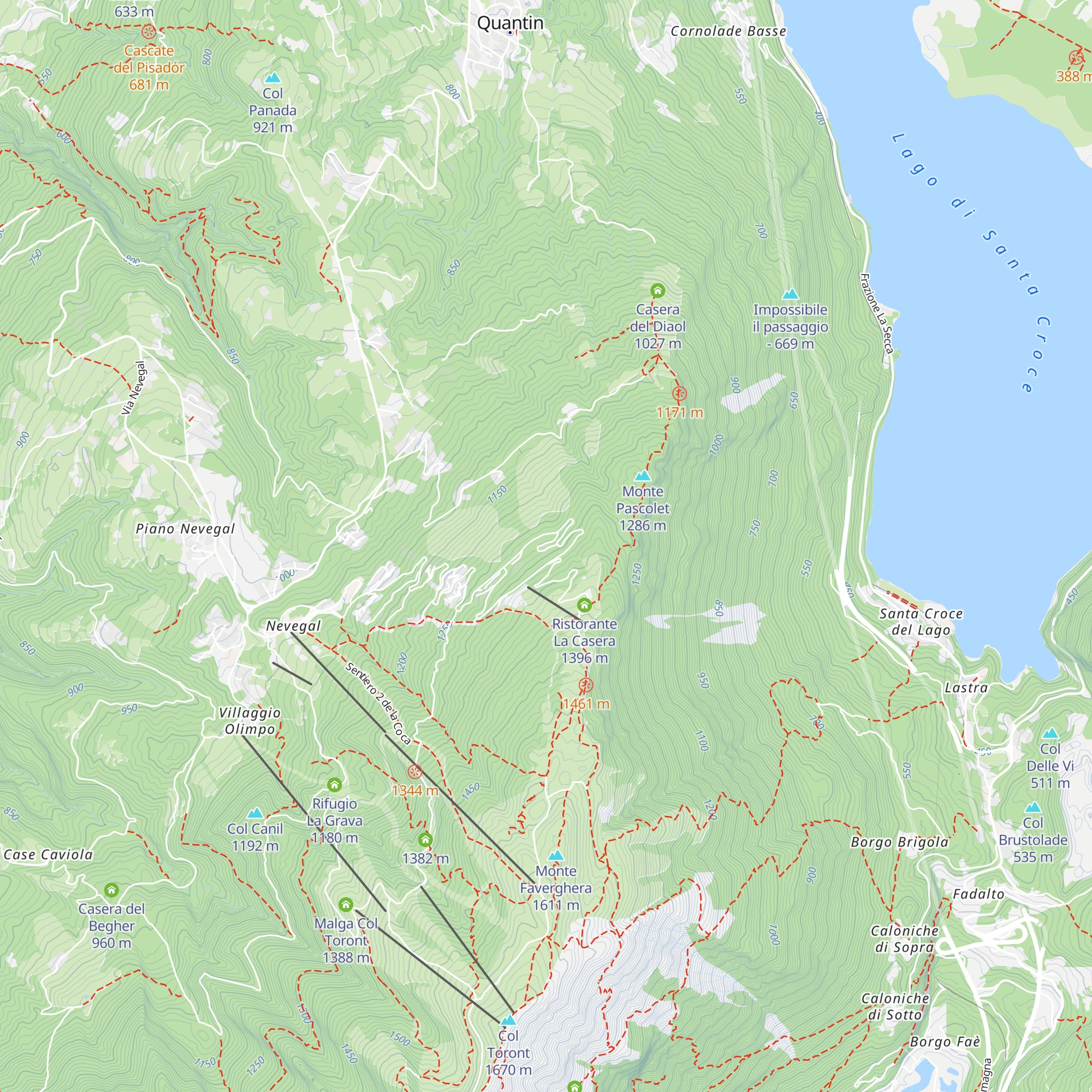 Residence Valbelluna map