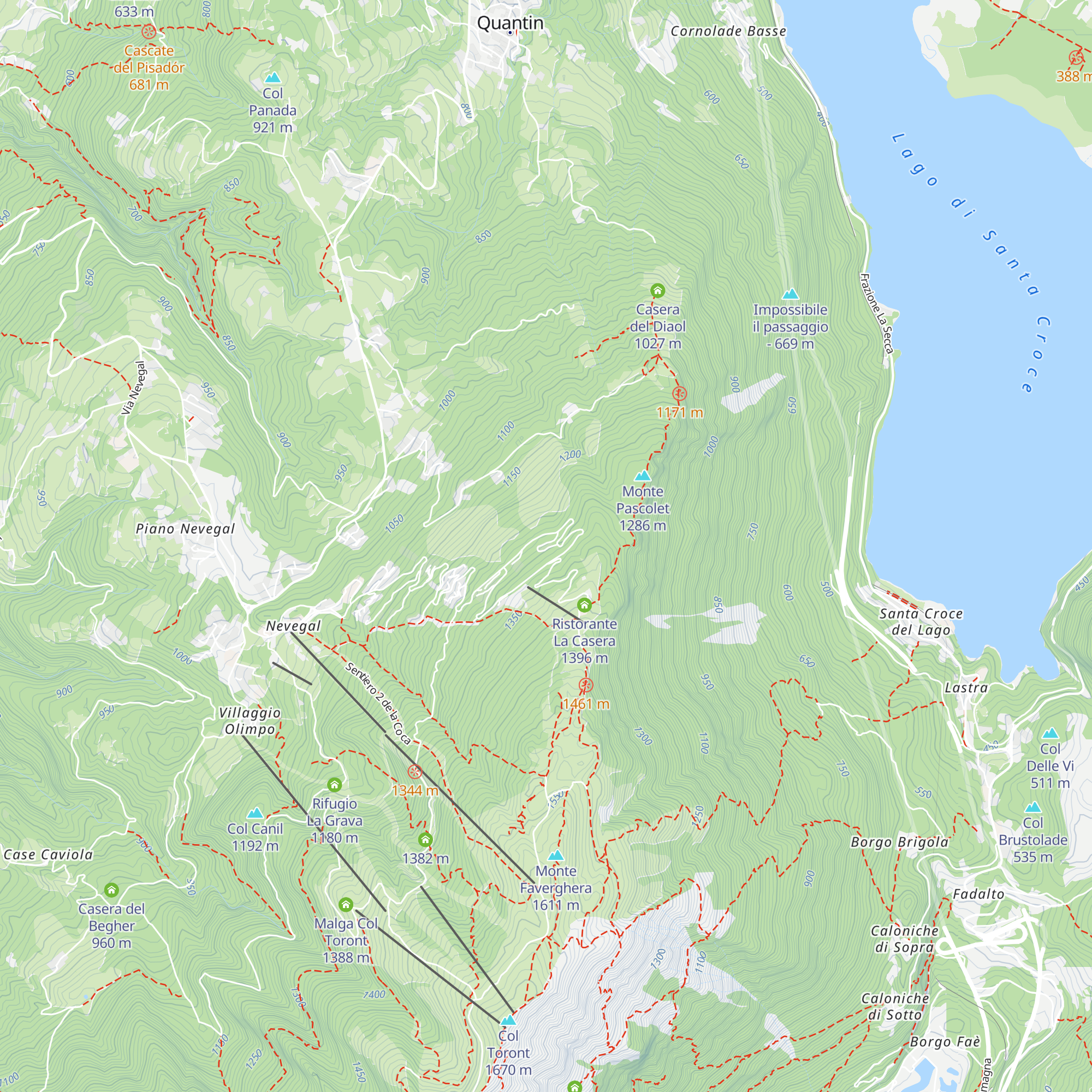 Residence Valbelluna map