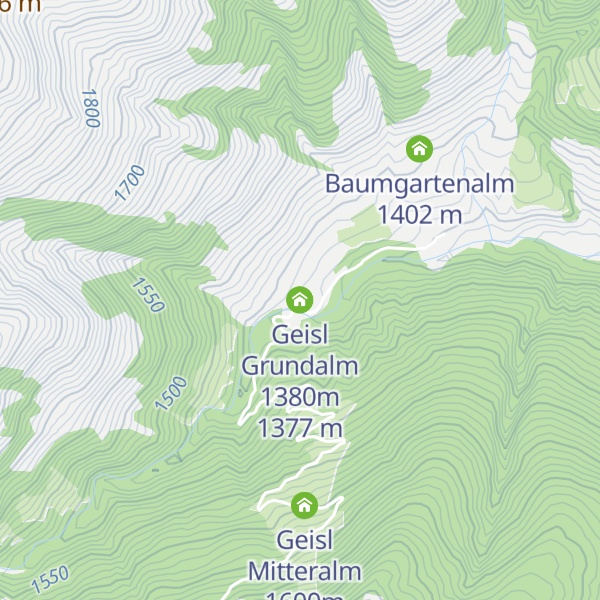 Map of Geisl Grundalm 1380m