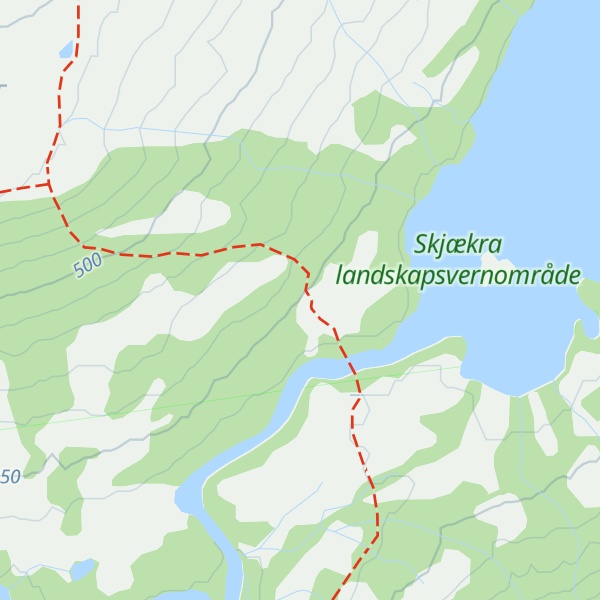 Map of Skjækerosstua