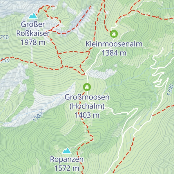 Map of Großmoosen (Hochalm)