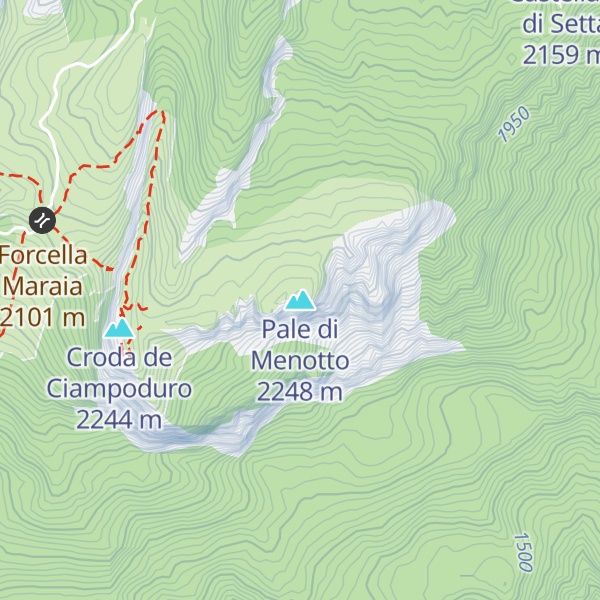 Map of Pale di Menotto