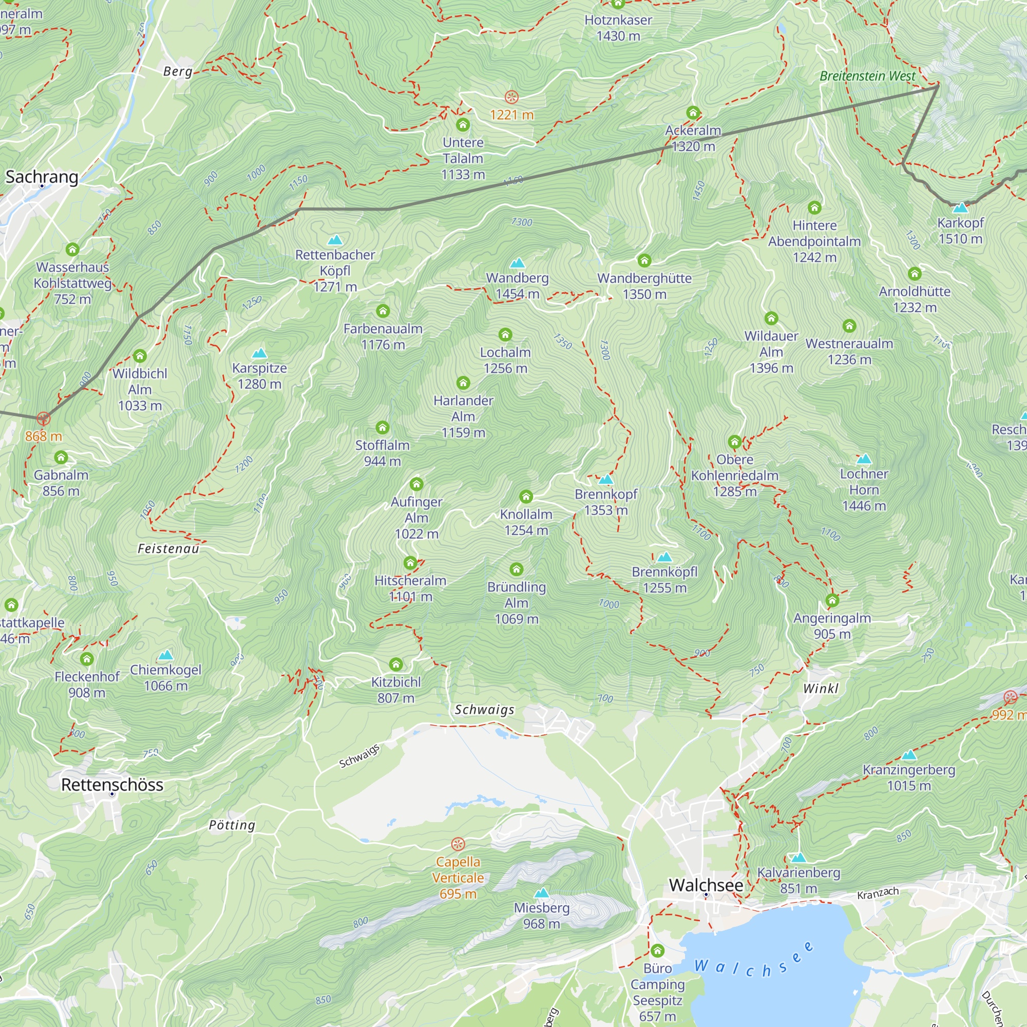 Marschbachalm map