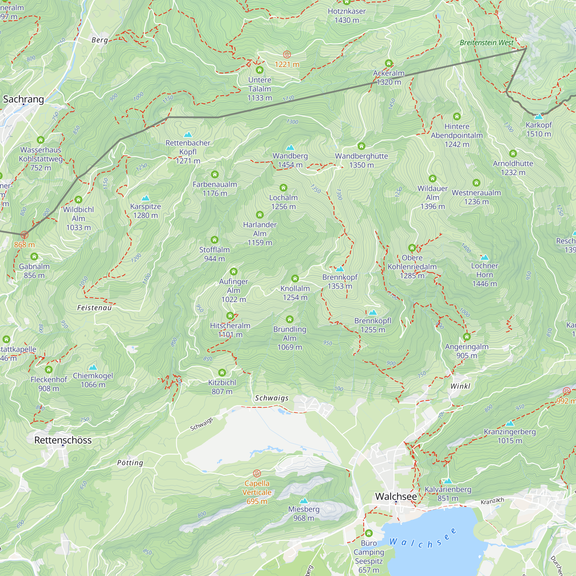 Marschbachalm map