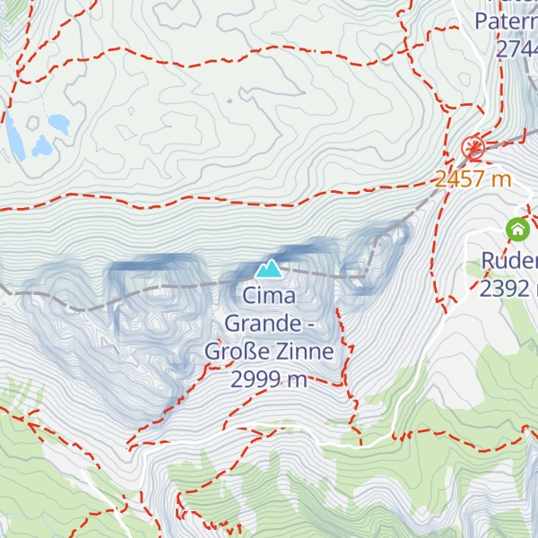 Map of Cima Grande - Große Zinne
