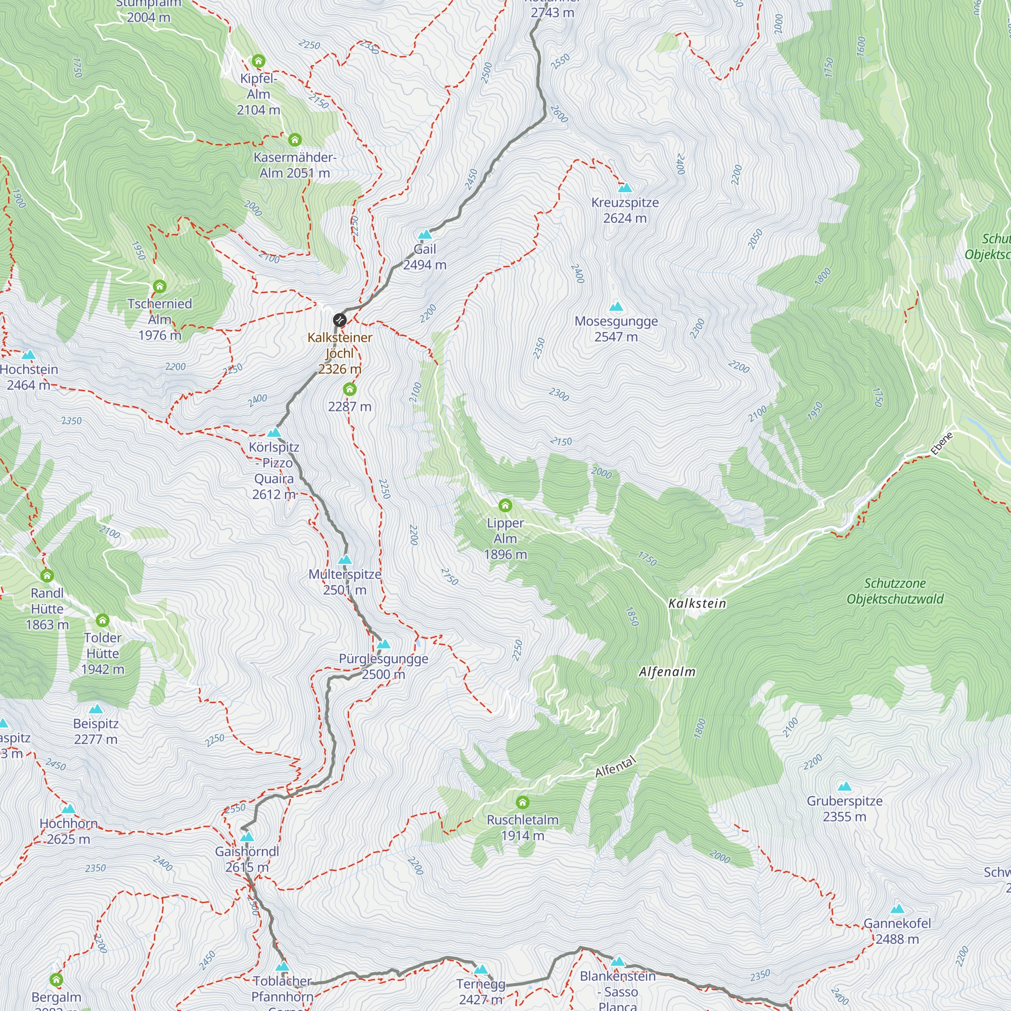 Lipper Alm map