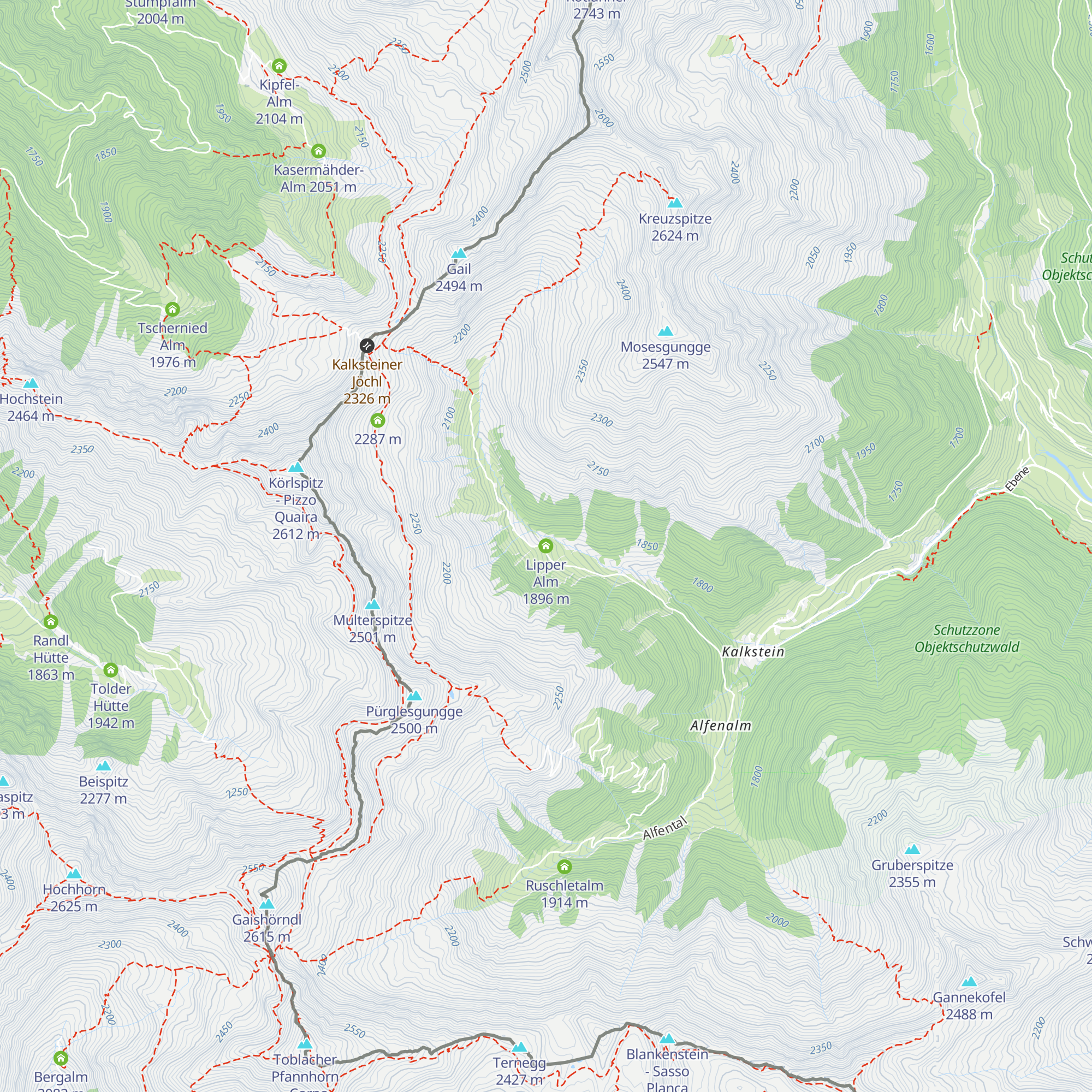 Lipper Alm map