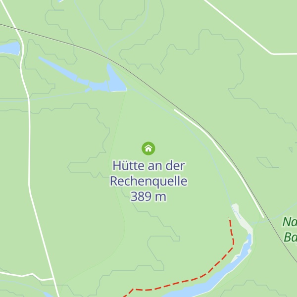 Map of Hütte an der Rechenquelle