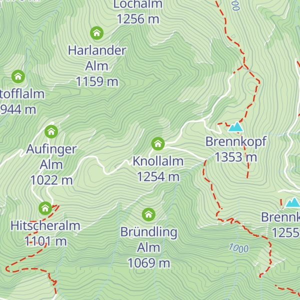 Map of Hager Hütte