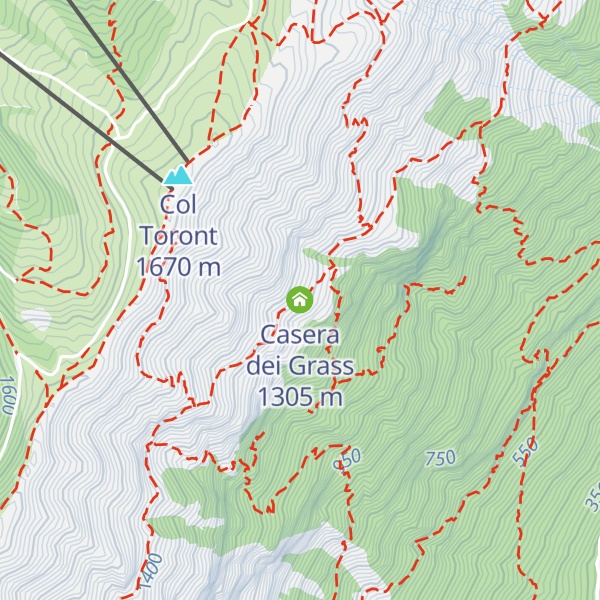 Map of Casera dei Grass