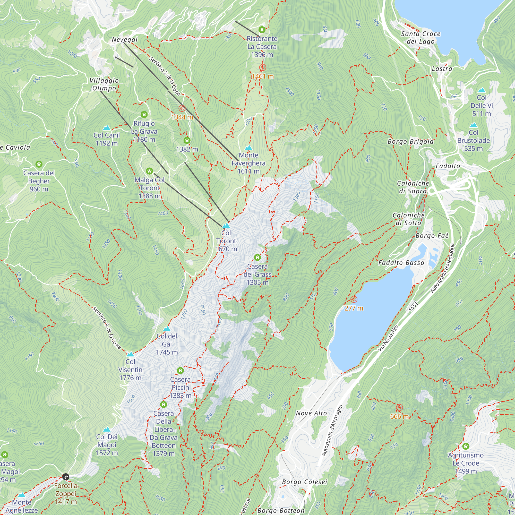 Casera dei Grass map