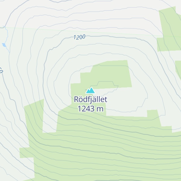 Map of Rödfjället