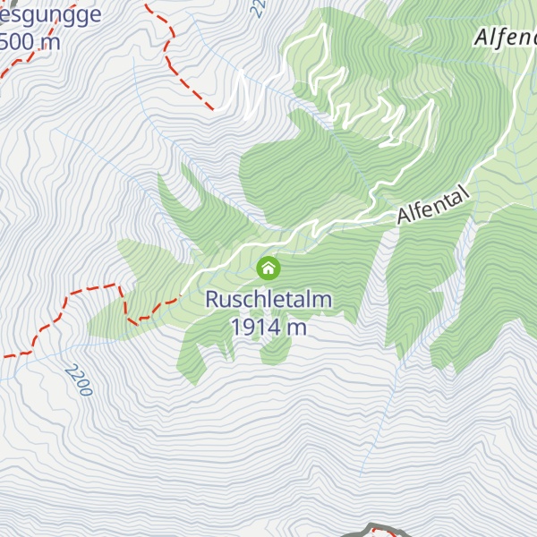 Map of Ruschletalm